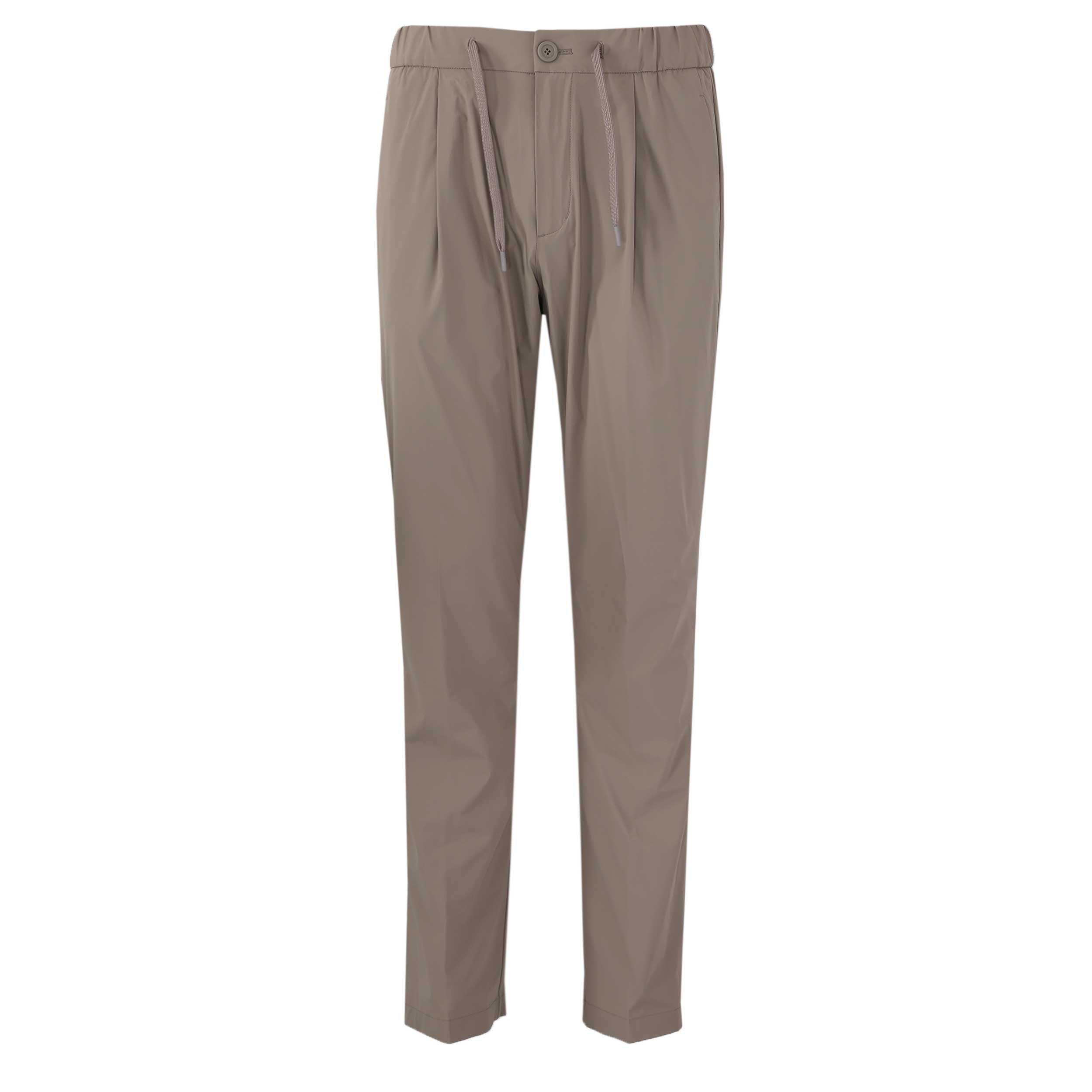 Herno Nylon Drawstring Trouser in Taupe