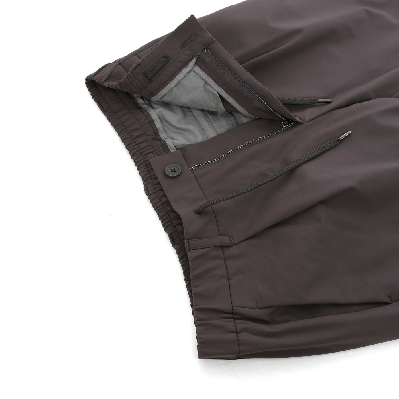 Herno Pantalone Regular Fit Trouser in Grey Fly