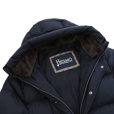 Herno Piumino Arendelle Con Interno I Jacket in Navy Trim