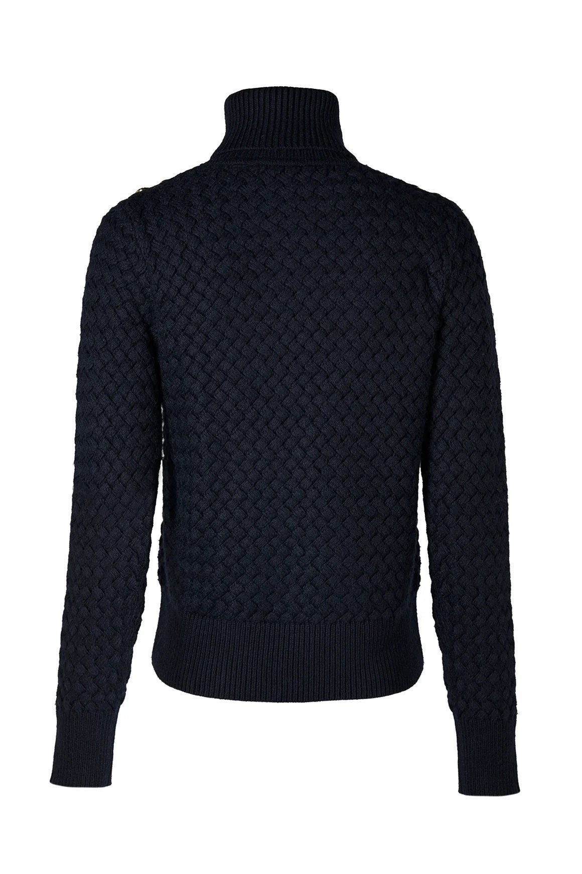 Holland Cooper Basket Weave Knit in Ink Navy Back