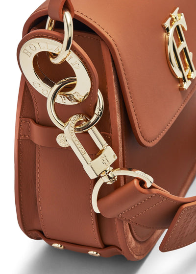 Holland Cooper Chelsea Saddle Bag in Tan Detail