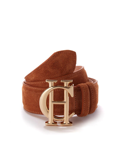 Holland Cooper Classic Suede Ladies Belt in Tan