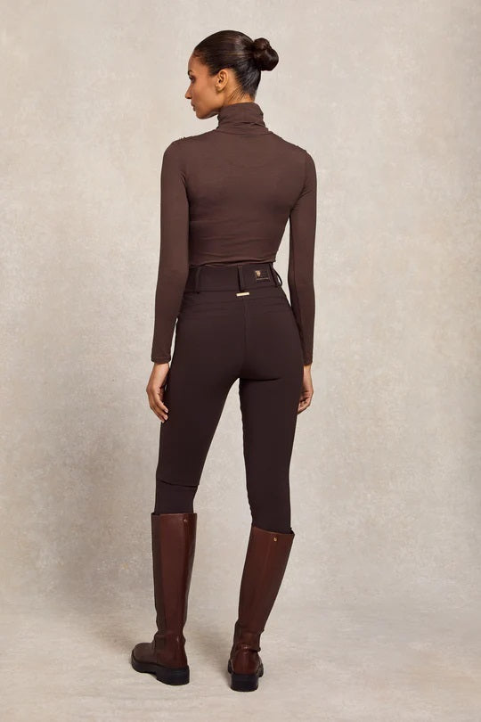 Holland Cooper Contour Trouser in Chocolate
