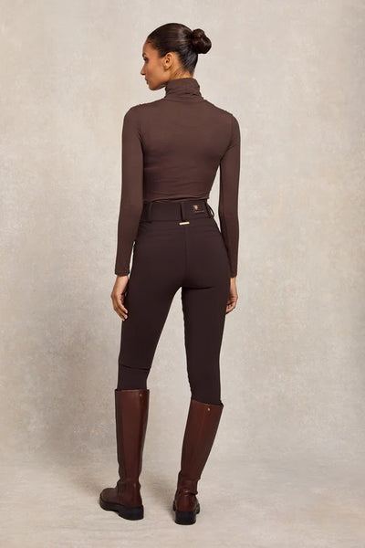 Holland Cooper Contour Trouser in Chocolate