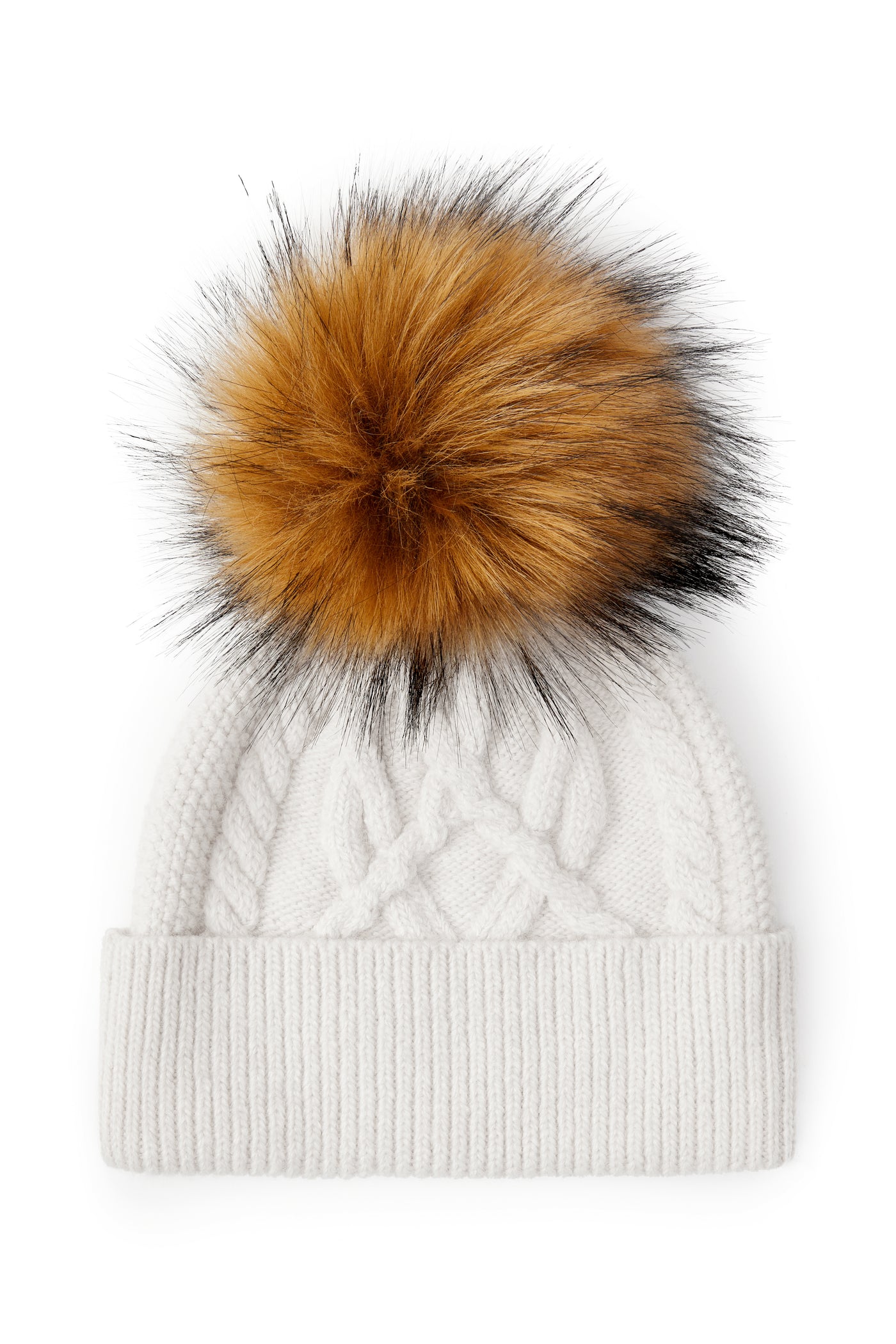 Holland Cooper Cortina Ladies Bobble Hat in Oatmeal Back