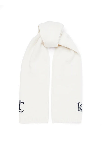 Holland Cooper Elle Scarf in Ecru Tied