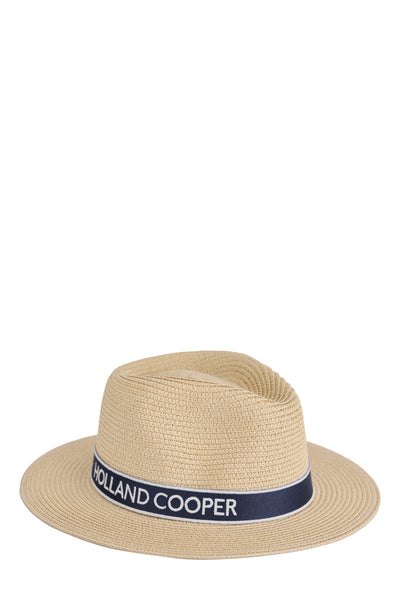 Holland Cooper Francesca Hat in Natural Navy Reverse