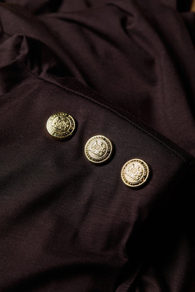 Holland Cooper Harper Maxi Dress in Chocolate Detail
