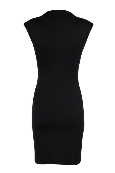 Holland Cooper Harper Sleeveless Mini Dress in Black Back