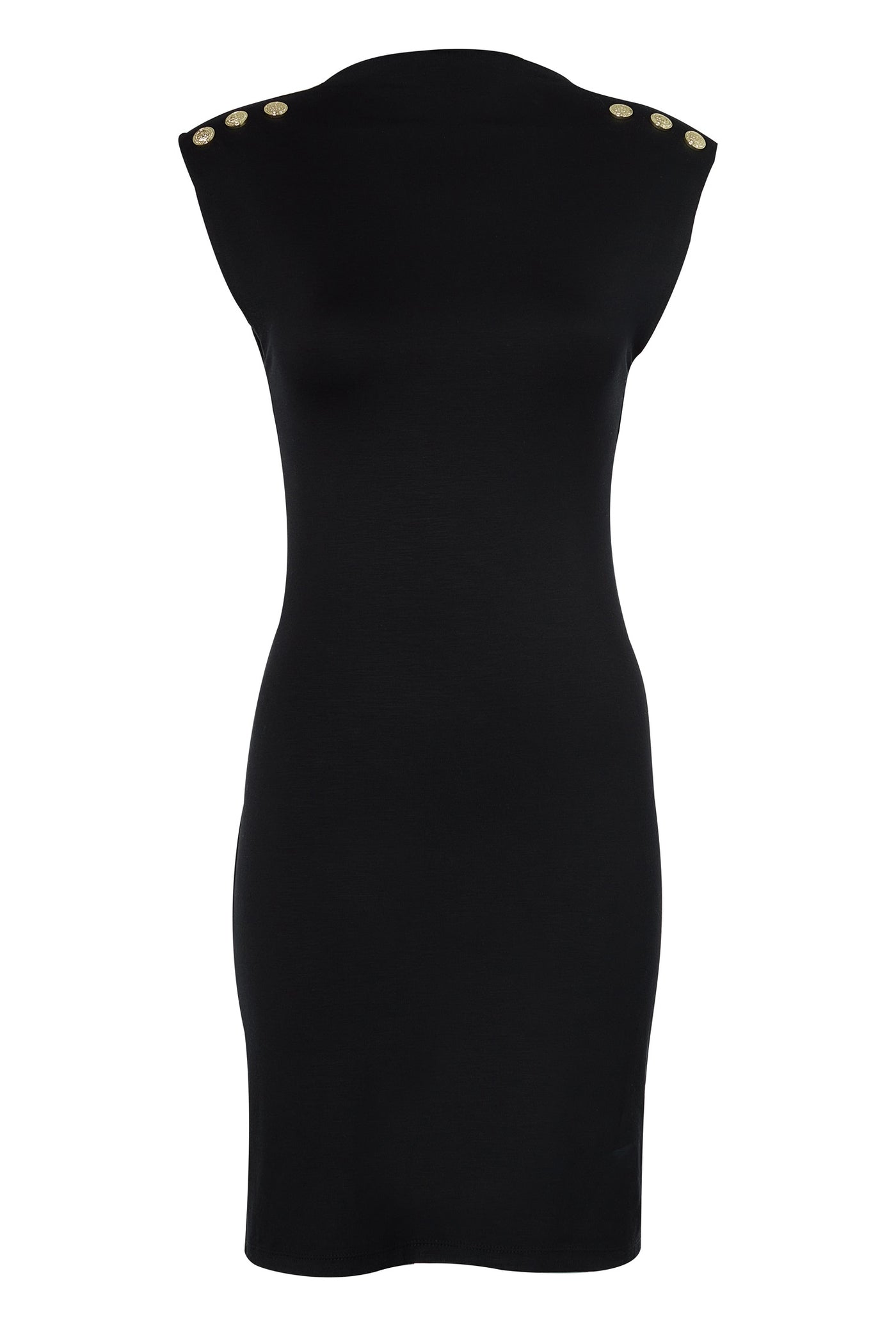 Holland Cooper Harper Sleeveless Mini Dress in Black Front