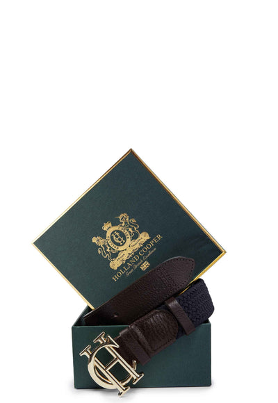 Holland Cooper Heritage Ladies Belt in Ink Navy Box