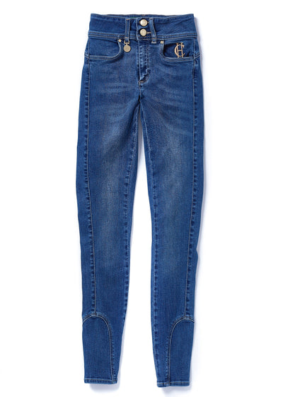 Holland Cooper Jodhpur Ladies Jean in Denim Front