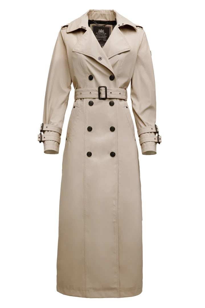 Holland Cooper Kendal Trench Coat in Stone Front