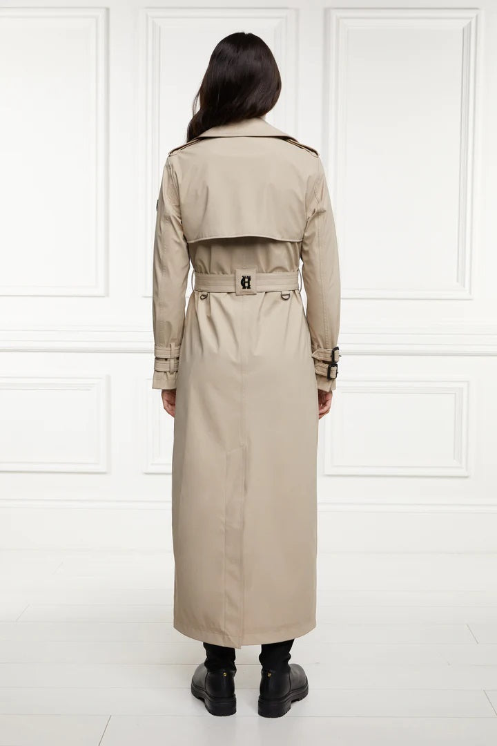 Holland Cooper Kendal Trench Coat in Stone Model Back