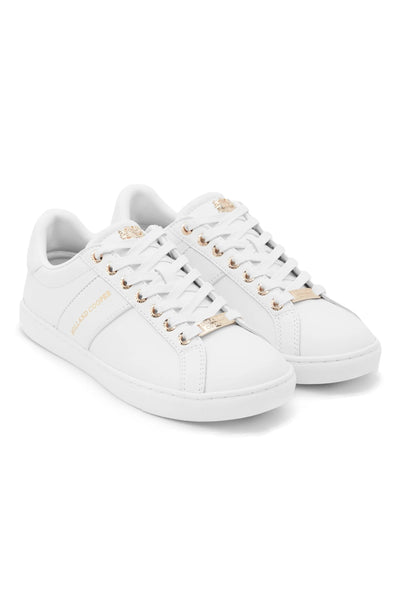 Holland Cooper Knightsbridge Court Ladies Trainer in White Pair