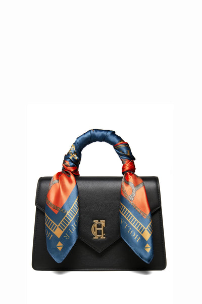 Holland Cooper Mayfair Scarf Bag in Black Front