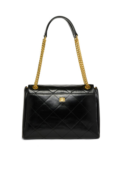 Holland Cooper Milan Midi Shoulder Bag in Black Back Chain
