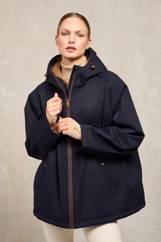 Holland Cooper One Size Waterproof Jacket in Ink Navy