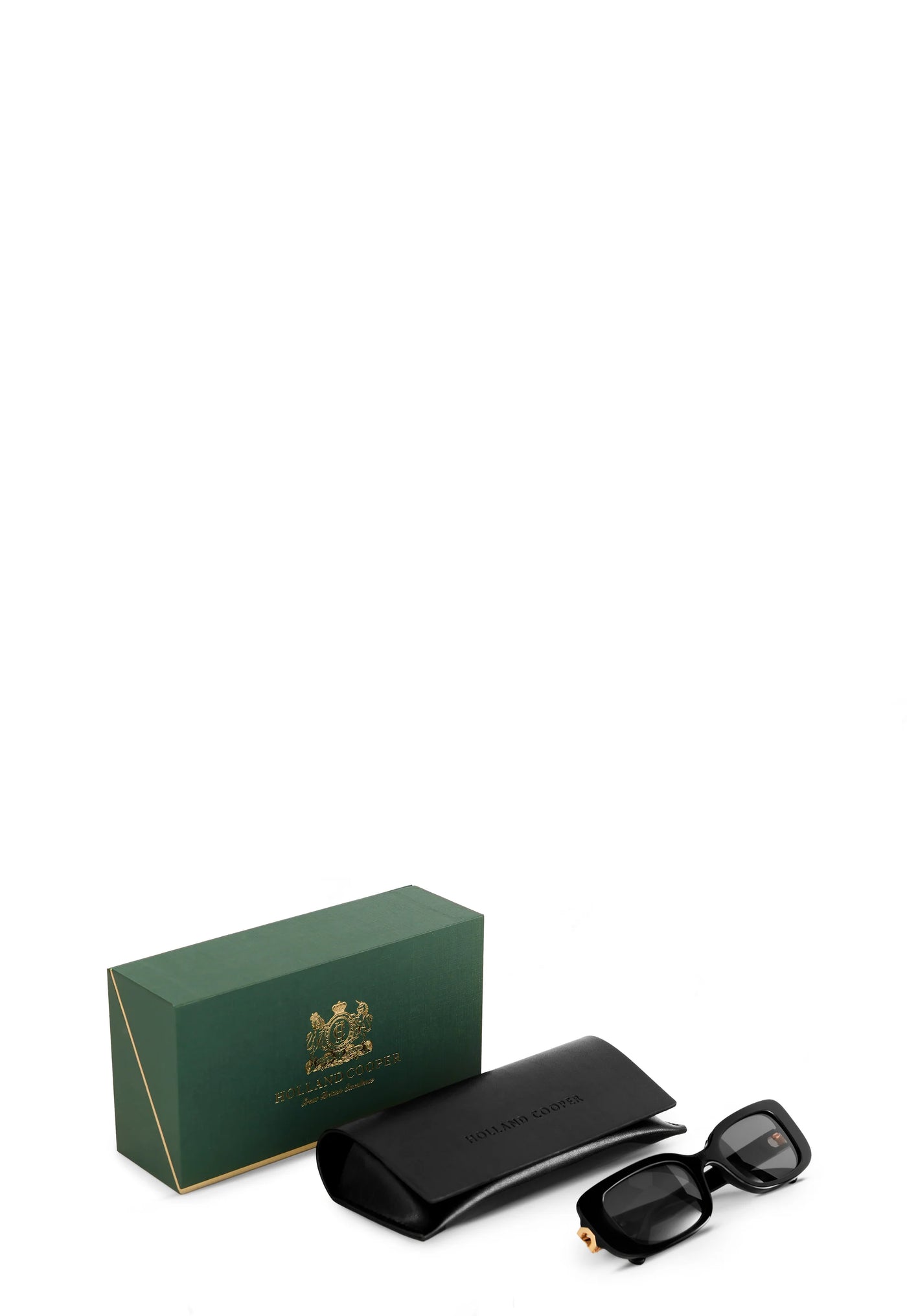 Holland Cooper Paris Narrow Sunglasses in Black Box