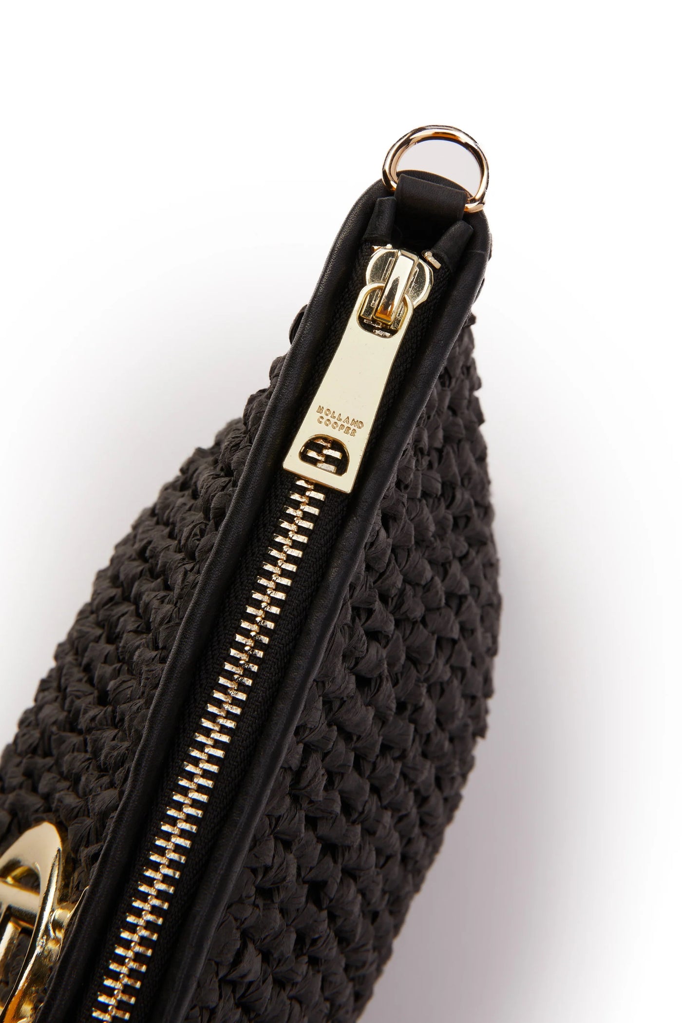 Holland Cooper Riviera Clutch Bag in Black Zip