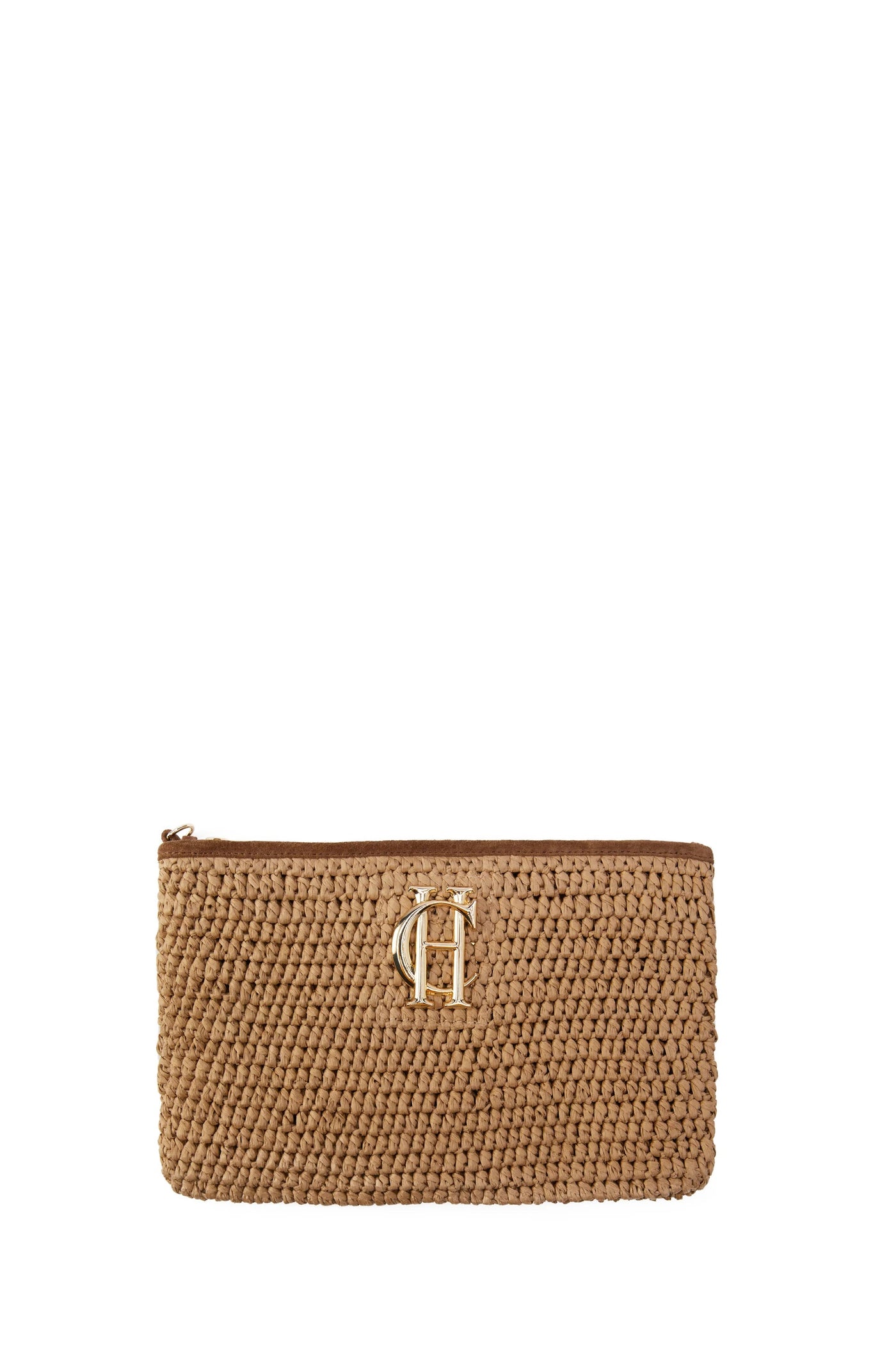 Holland Cooper Riviera Clutch Bag in Natural Front