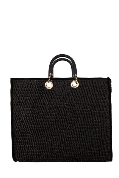 Holland Cooper Riviera Tote Bag in Black Back