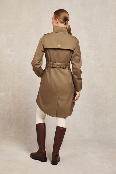 Holland Cooper Rosedale Waterproof Parka in Mink Model Back