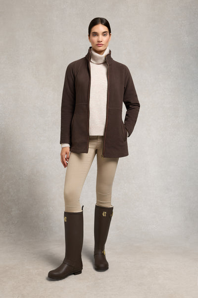 Holland Cooper Sherpa Lined Regency Wellington in Chocolate Matte Gold