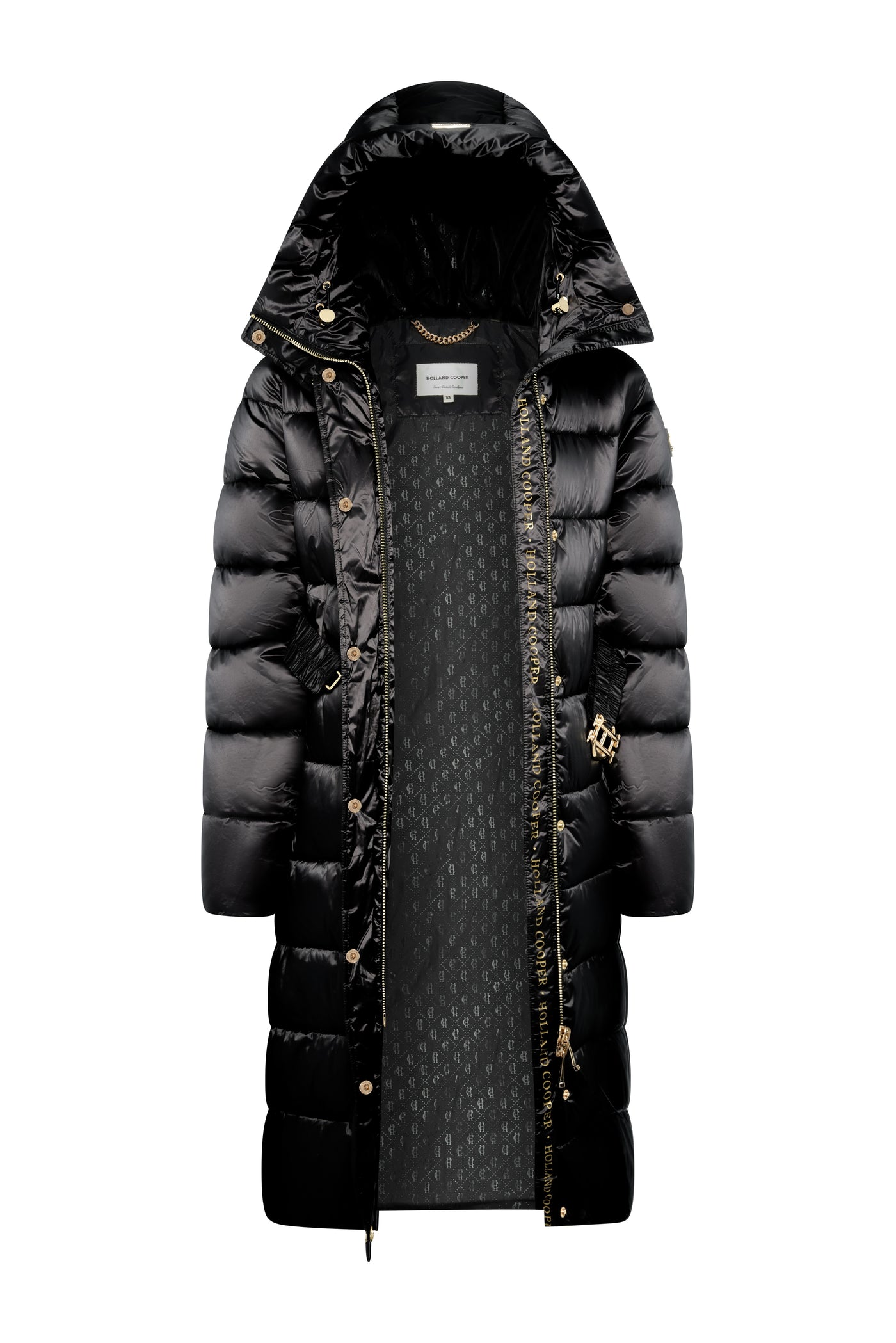 Holland Cooper The Arosa Coat in Black Open