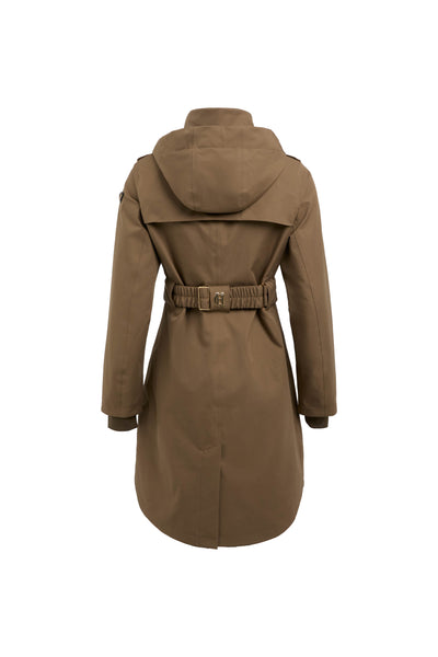 Holland Cooper Rosedale Waterproof Parka in Mink Back