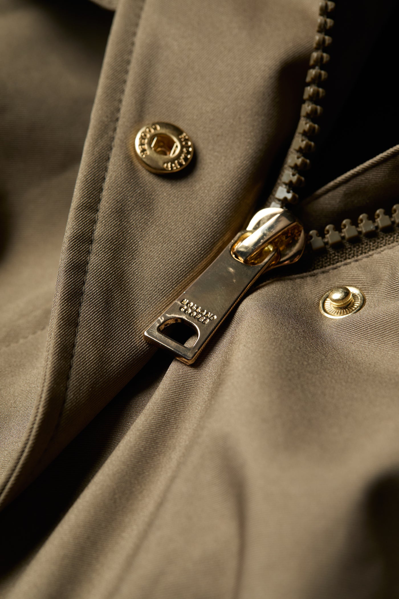 Holland Cooper Rosedale Waterproof Parka in Mink Zip