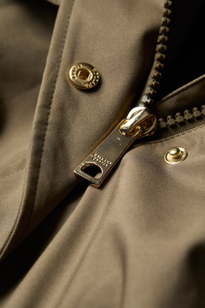 Holland Cooper Rosedale Waterproof Parka in Mink Zip