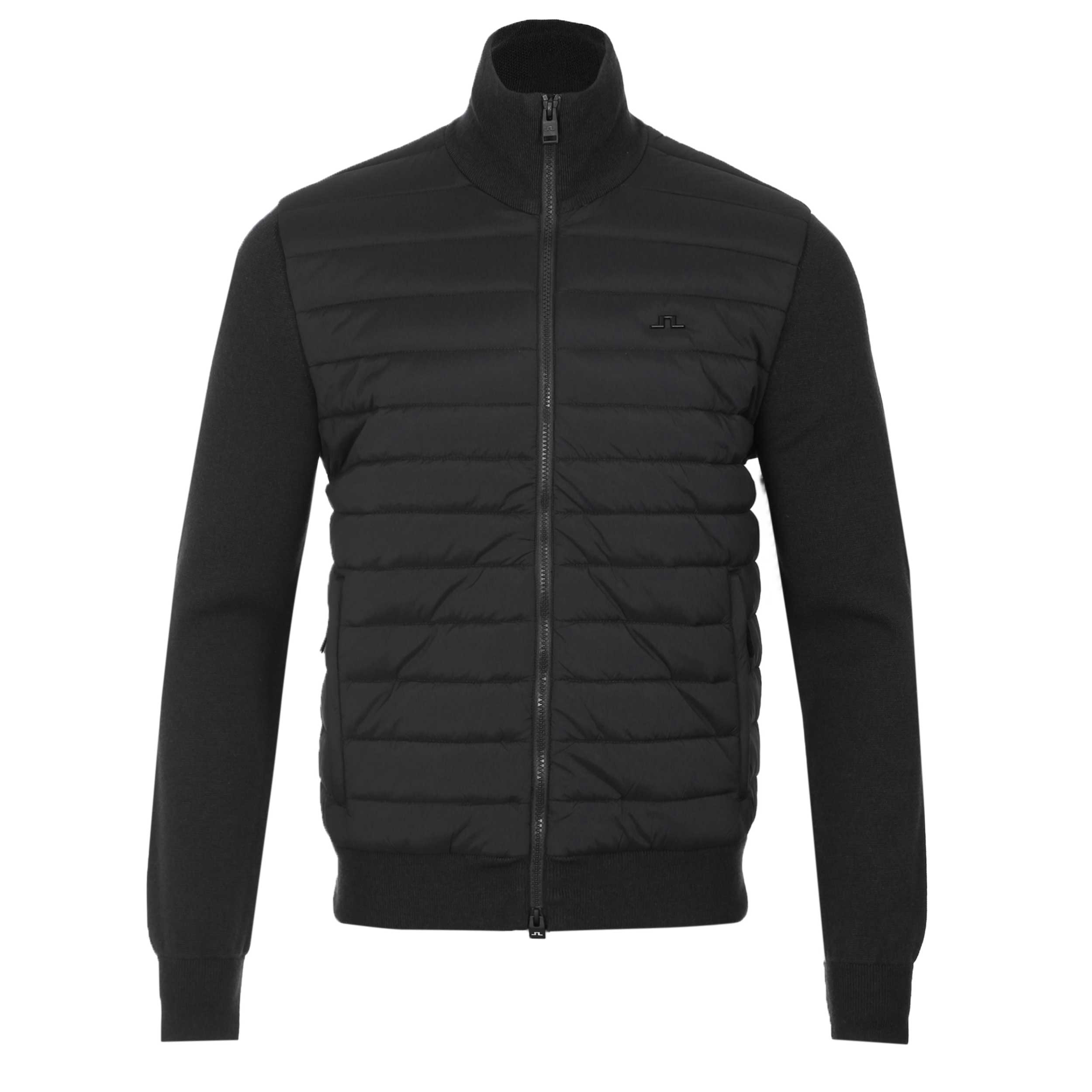 J.Lindeberg Boen Knit Hybrid Jacket in Black