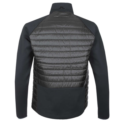 J.Lindeberg Hayden Quilt Hybrid Jacket in Black Back