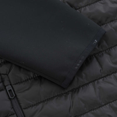 J.Lindeberg Hayden Quilt Hybrid Jacket in Black Cuff