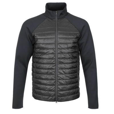 J.Lindeberg Hayden Quilt Hybrid Jacket in Black