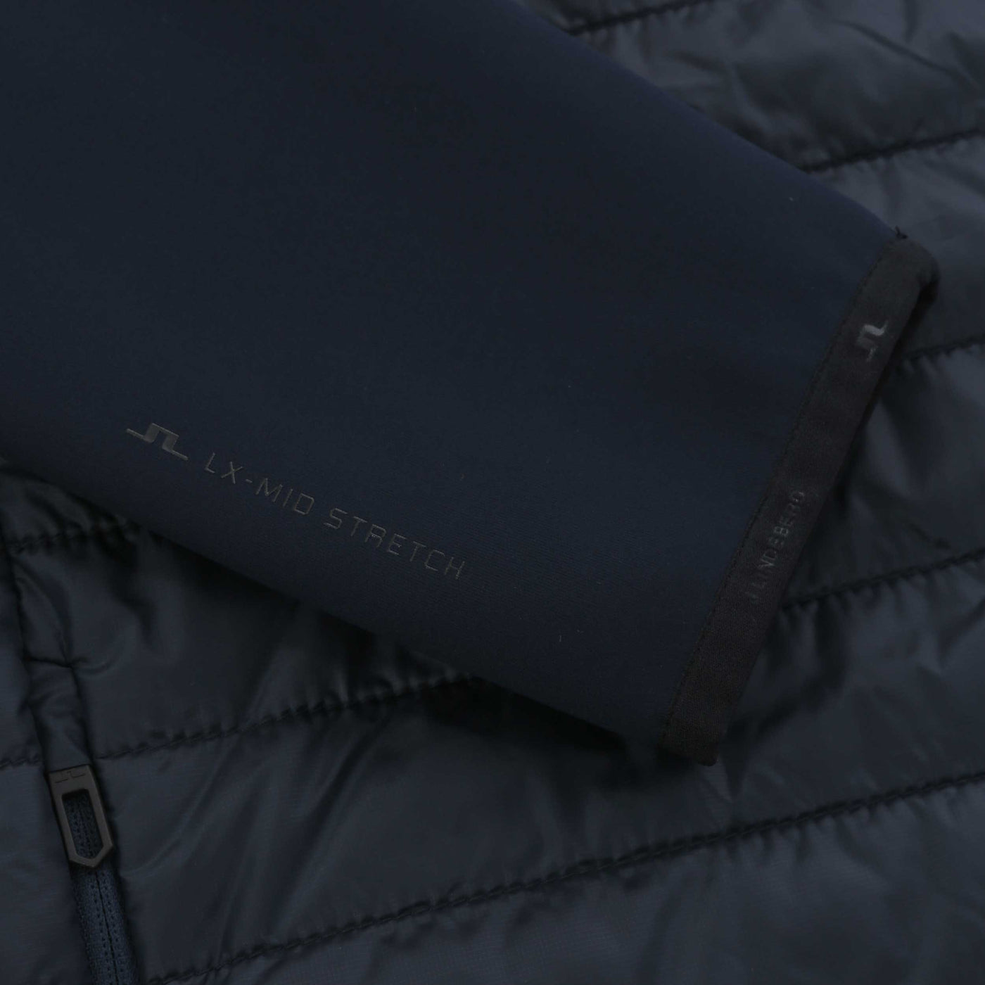 J.Lindeberg Hayden Quilt Hybrid Jacket in JL Navy Logo