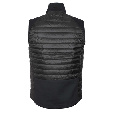 J.Lindeberg Hayden Quilt Hybrid Vest Gilet in Black Back