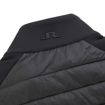 J.Lindeberg Hayden Quilt Hybrid Vest Gilet in Black Logo
