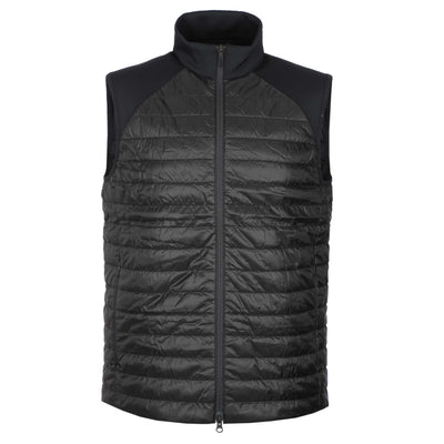 J.Lindeberg Hayden Quilt Hybrid Vest Gilet in Black