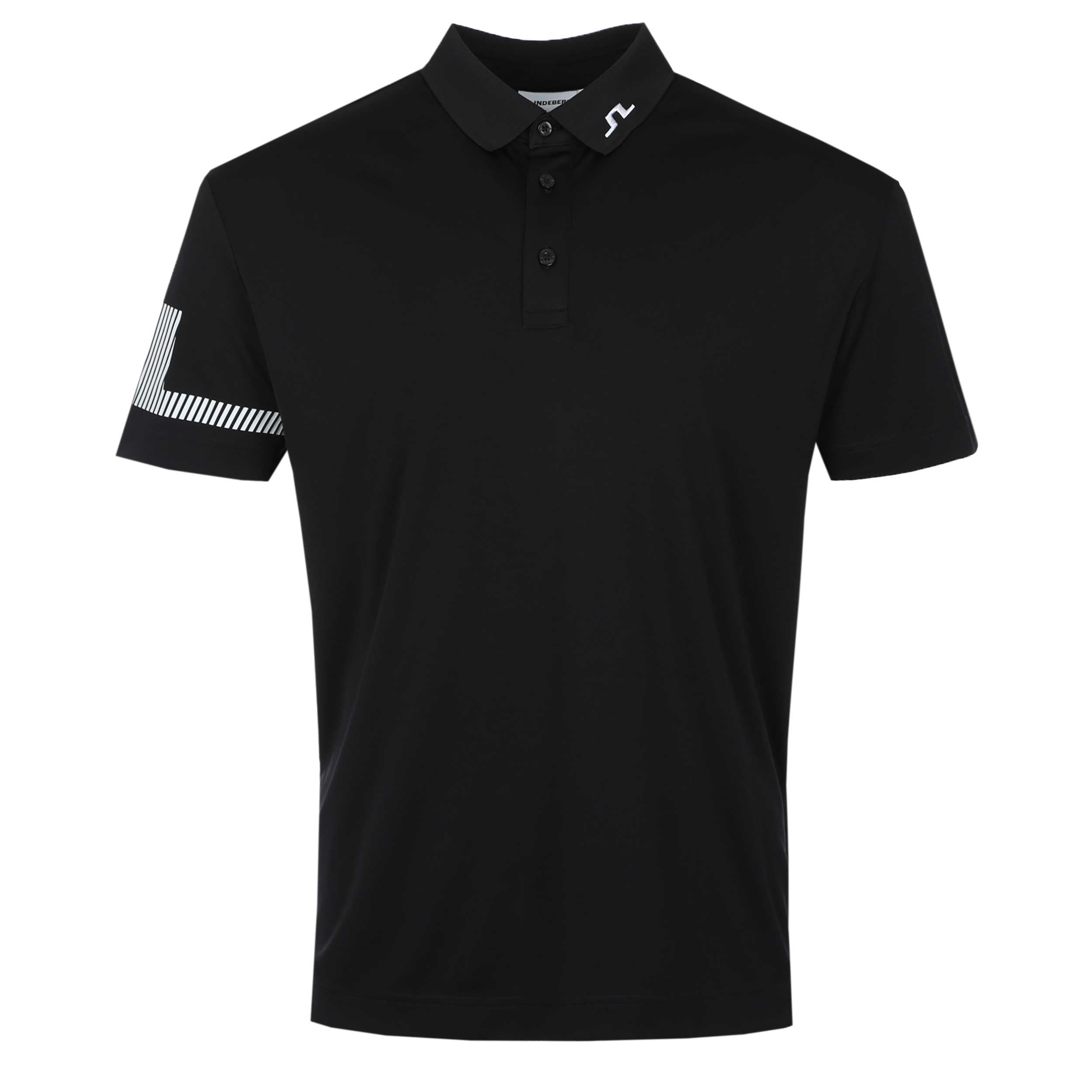 J.Lindeberg Heath Polo Shirt in Black