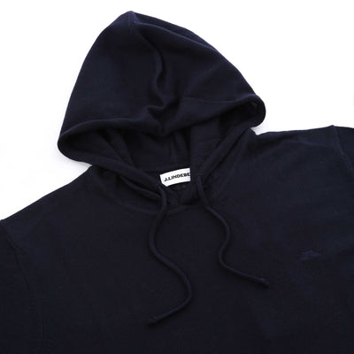 J.Lindeberg Karl Merino Hoodie Knitwear in JL Navy Hood