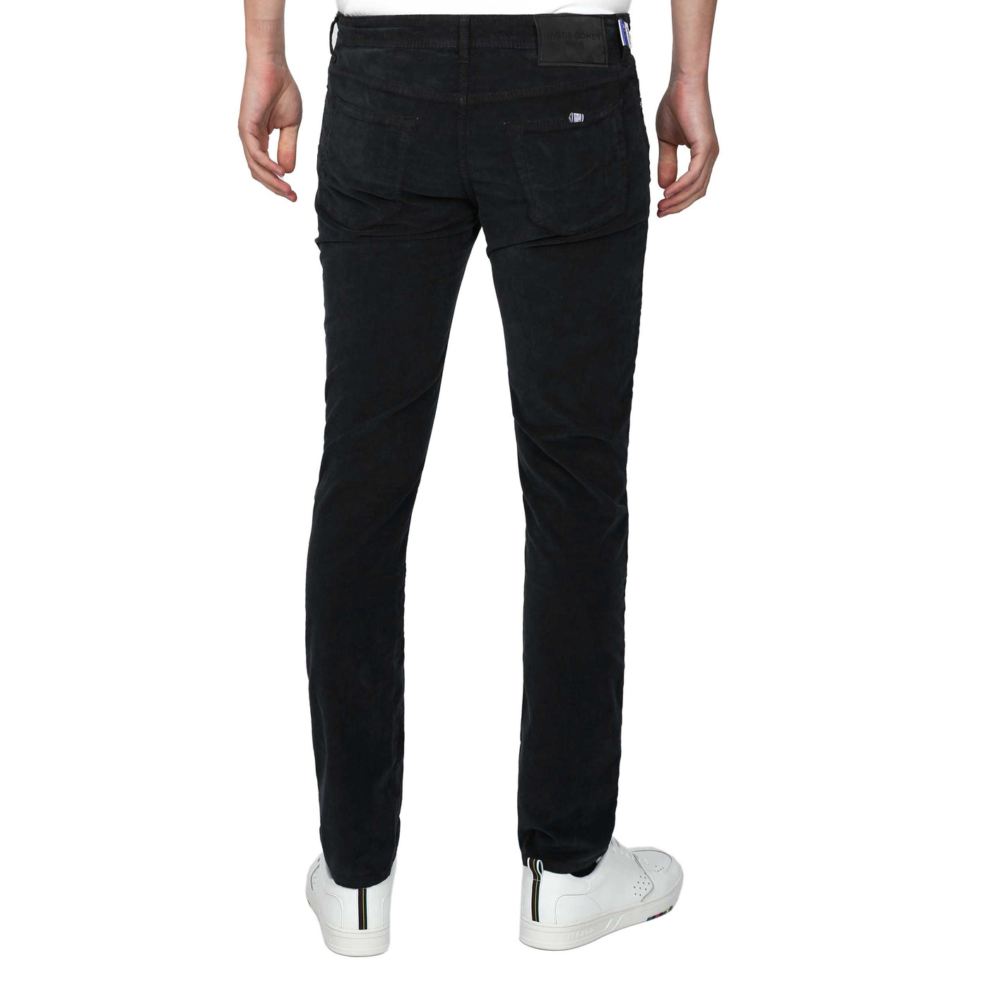 Jacob Cohen Bard 5 Pocket Moleskin Jean in Black Back