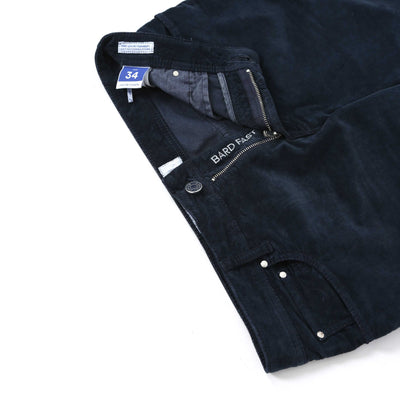 Jacob Cohen Bard Fast 5 Pocket Moleskin Jean in Navy Fly