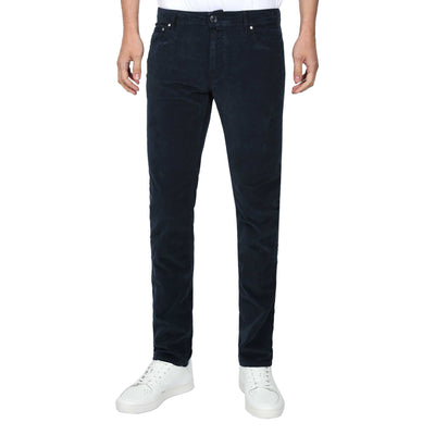 Jacob Cohen Bard Fast 5 Pocket Moleskin Jean in Navy