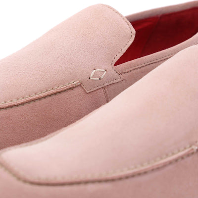 Jeffery West Jung Shoe in Light Pink Suede Detail