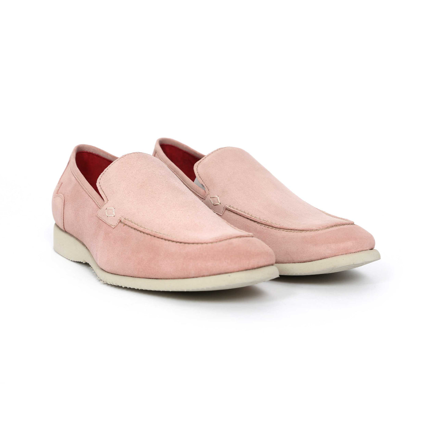 Jeffery West Jung Shoe in Light Pink Suede Pair