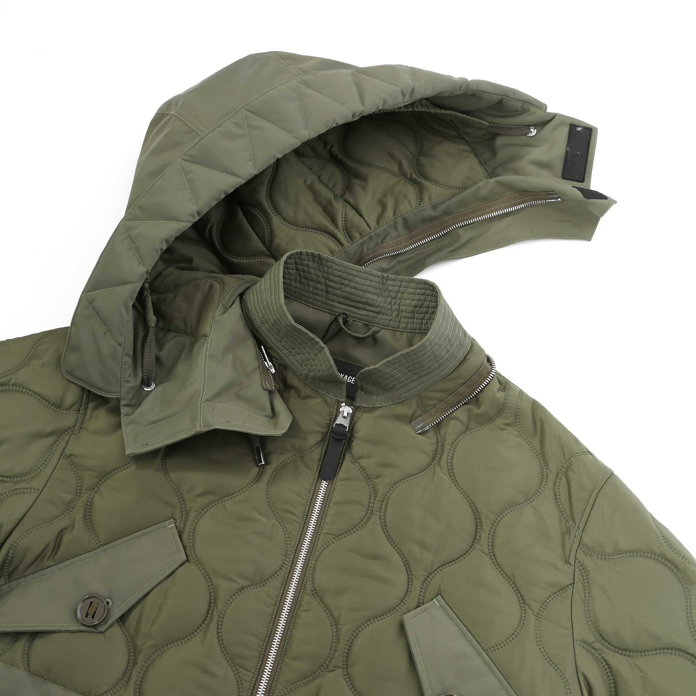 Mackage Kula Ladies Jacket in Military Green Hood Detached