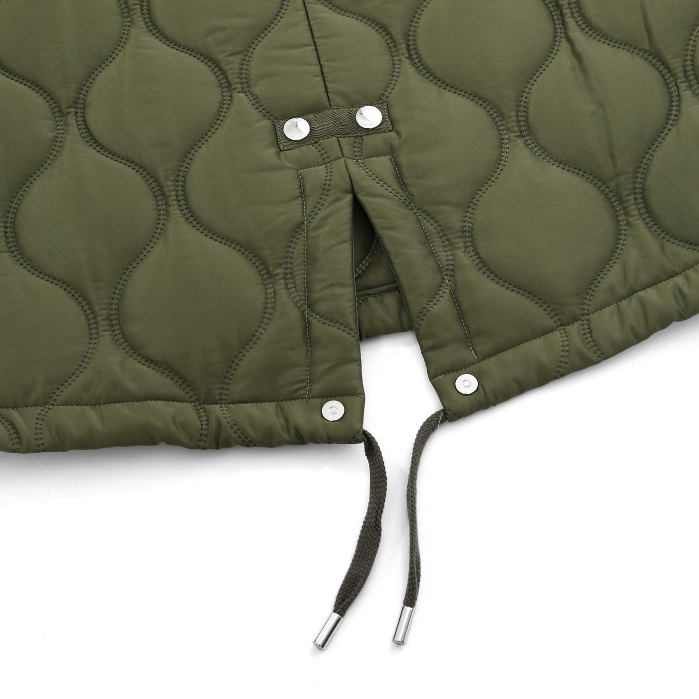 Mackage Kula Ladies Jacket in Military Green Rear Vent