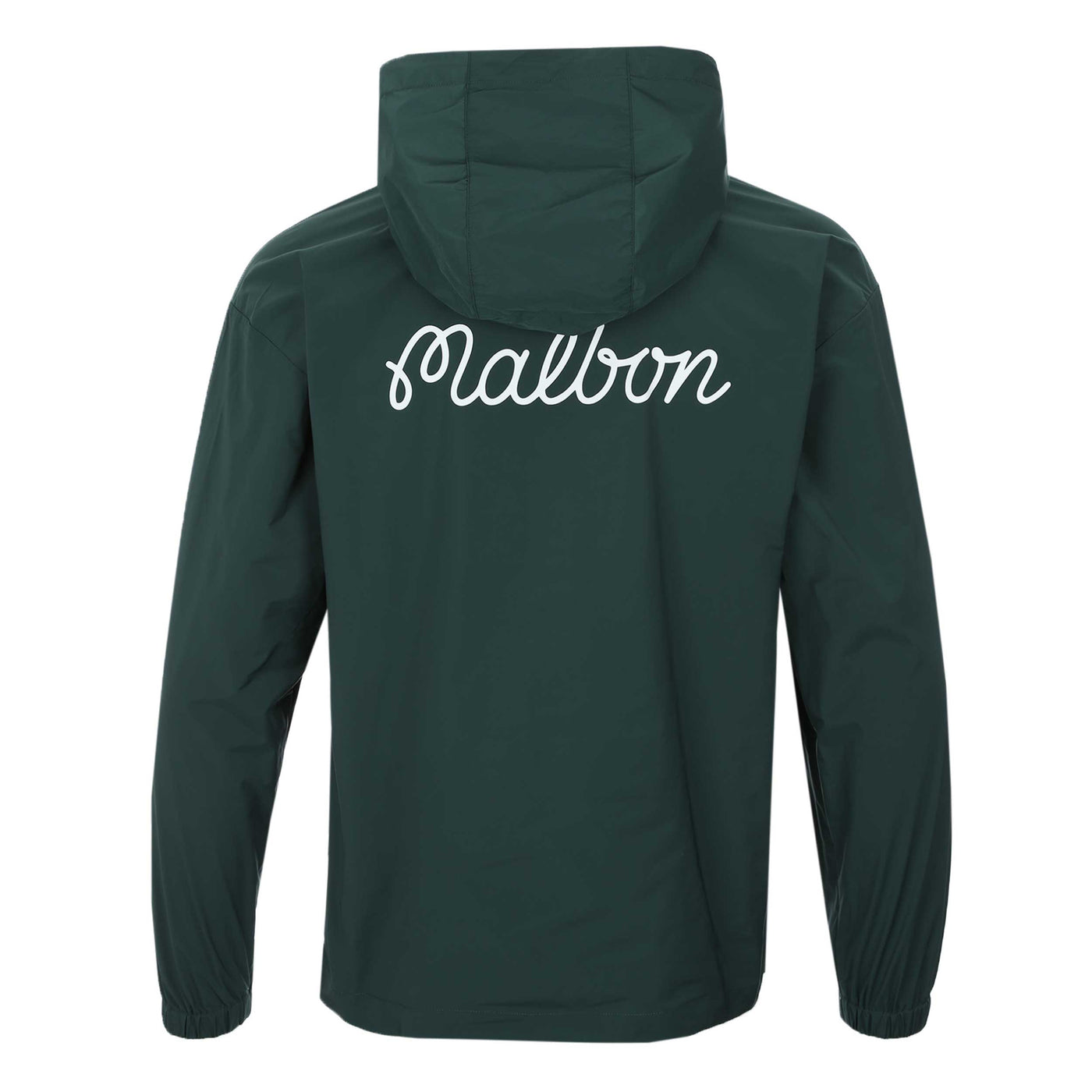 Malbon Evergreen Buckets Nylon Anorak in Hunter Green Back